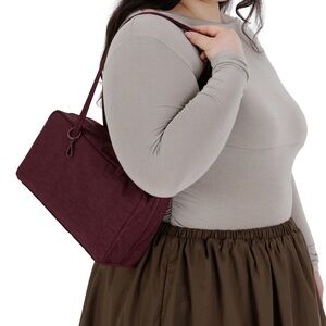 Baggu Small Mahogany Bowler Bag